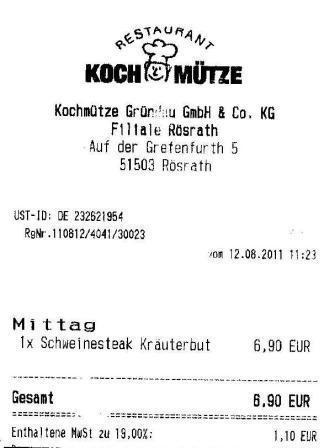 gben Höffner Kochmütze Restaurant